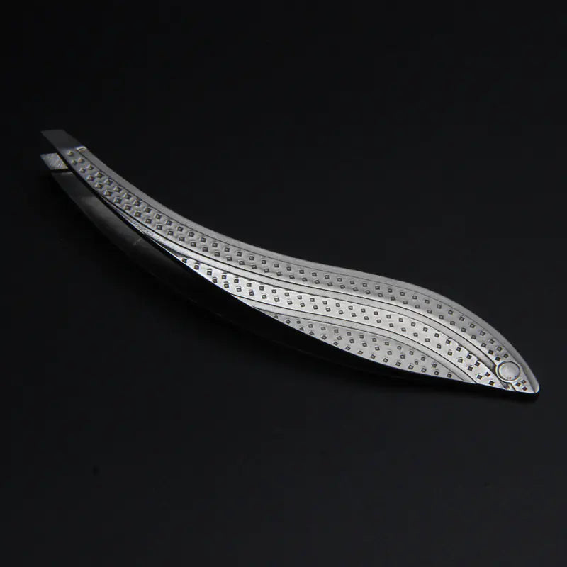 LED Eyebrow Tweezers Set - Professional Stainless Steel with Built-in Light