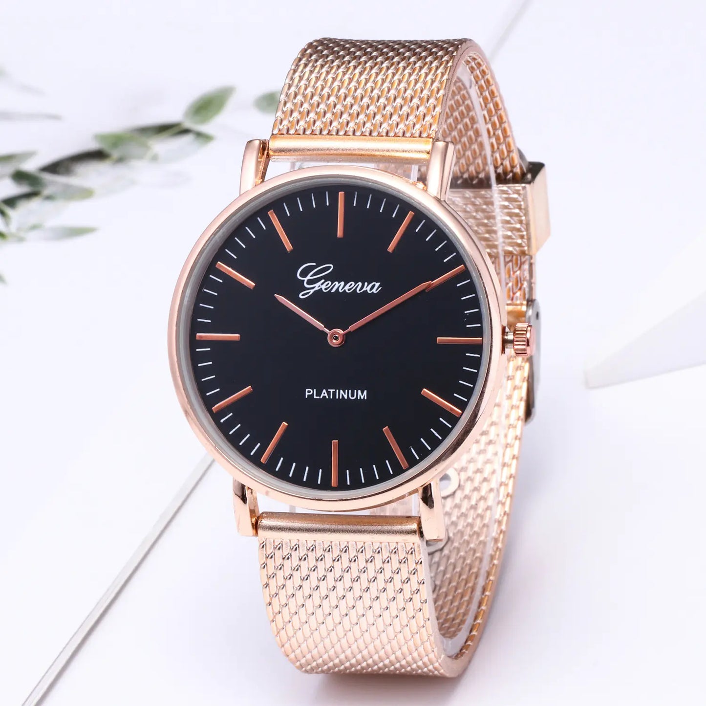 Geneva Women's Bracelet Watch - Elegant Quartz Fashion Timepiece