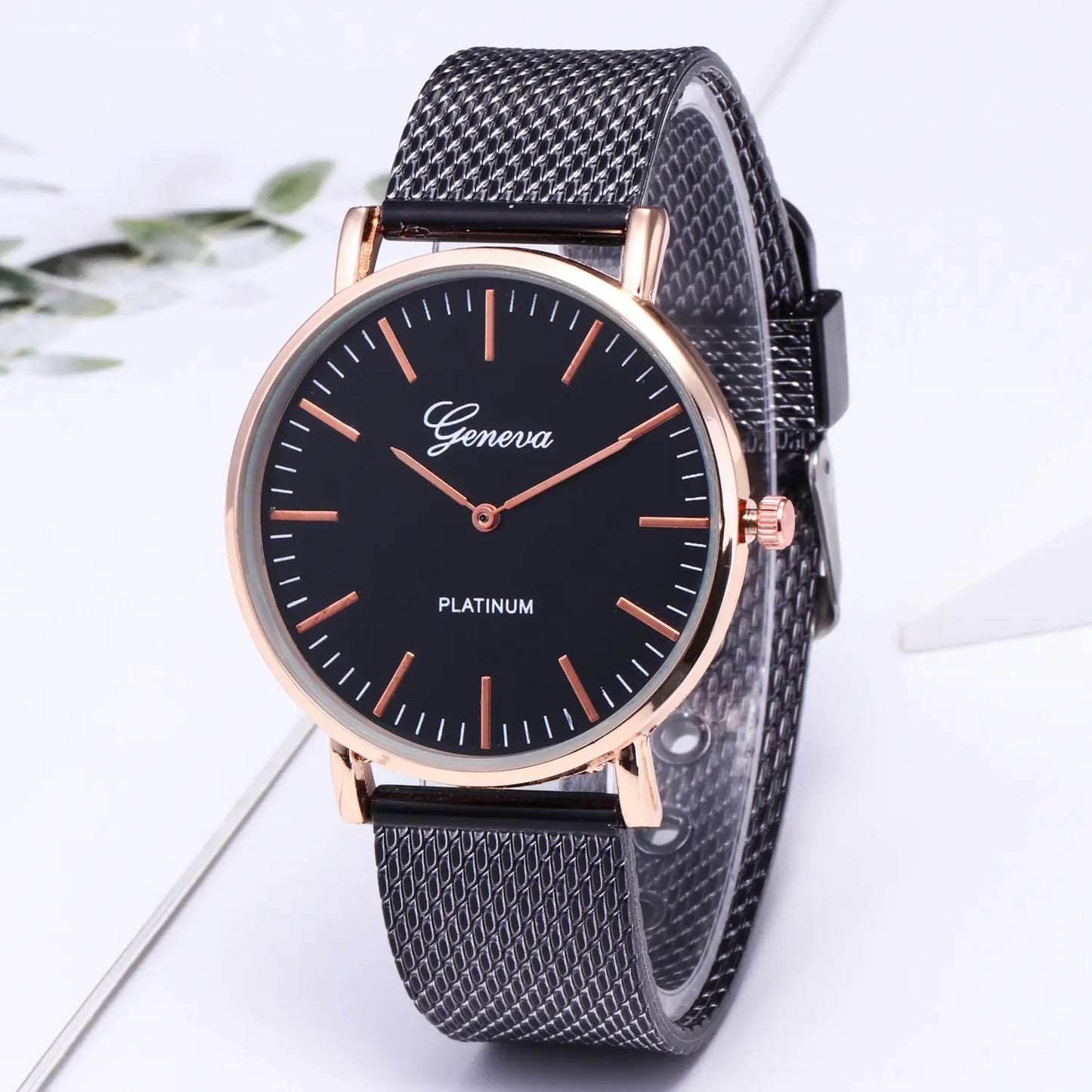 Geneva Women's Bracelet Watch - Elegant Quartz Fashion Timepiece