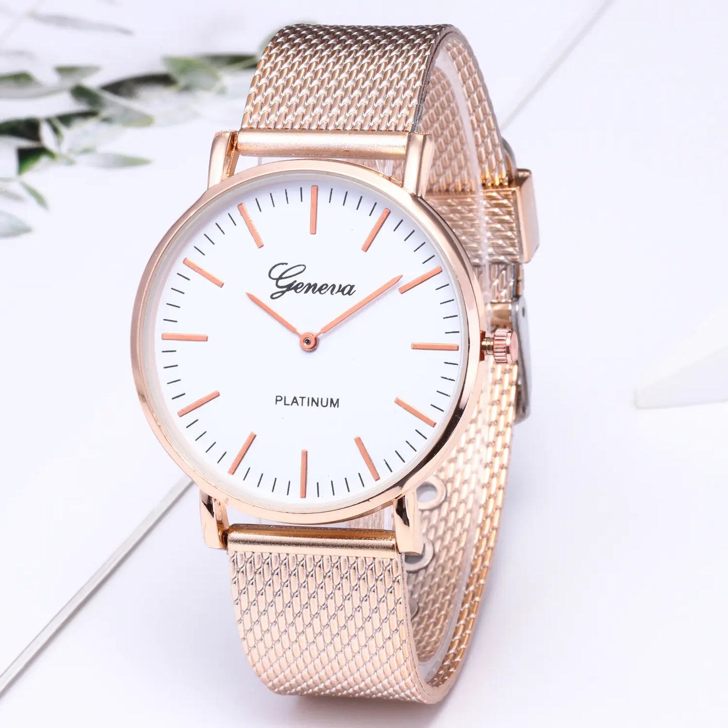 Geneva Women's Bracelet Watch - Elegant Quartz Fashion Timepiece