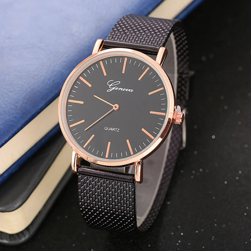 Geneva Women's Bracelet Watch - Elegant Quartz Fashion Timepiece