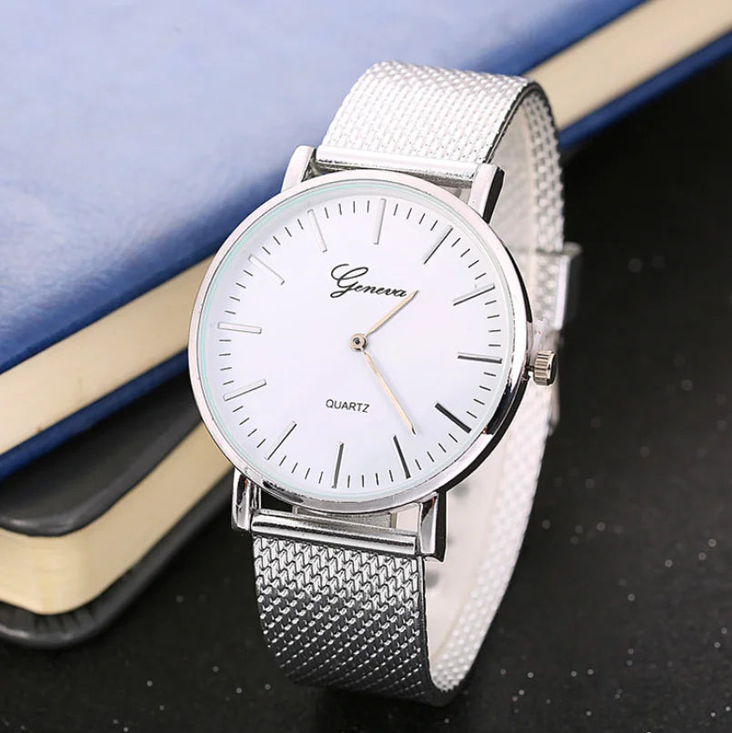 Geneva Women's Bracelet Watch - Elegant Quartz Fashion Timepiece
