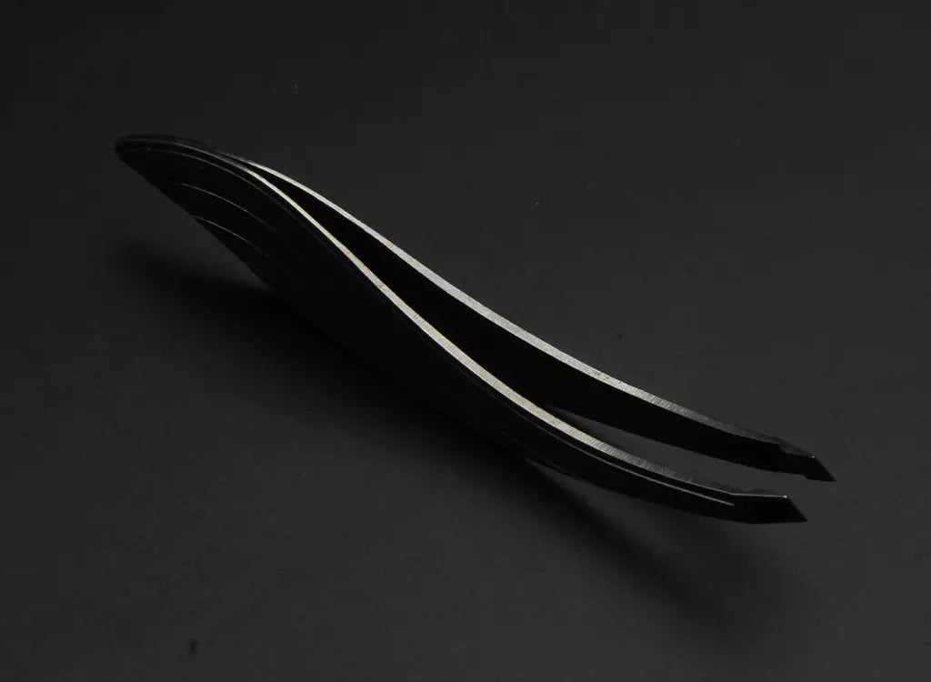 LED Eyebrow Tweezers Set - Professional Stainless Steel with Built-in Light