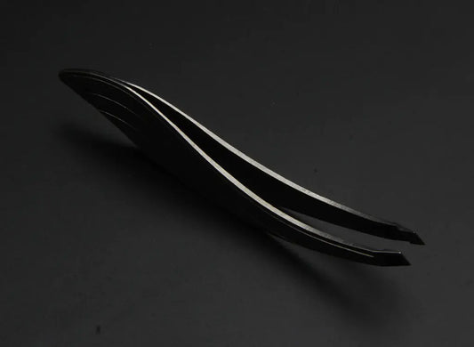 LED Eyebrow Tweezers Set - Professional Stainless Steel with Built-in Light