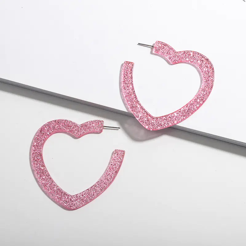 Colorful Acrylic Stud Earrings for Women - Lightweight Fashion Jewelry