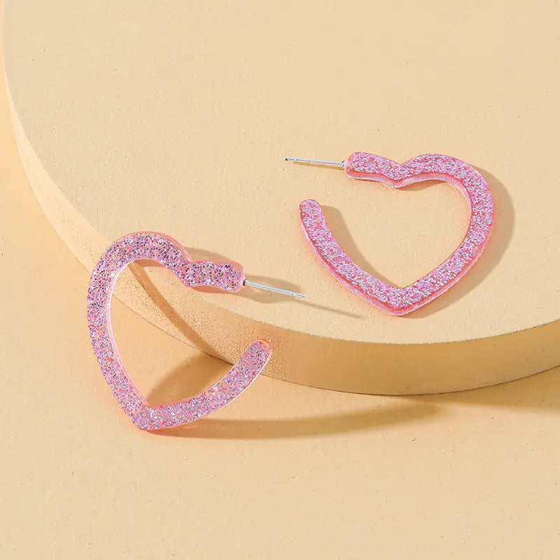 Colorful Acrylic Stud Earrings for Women - Lightweight Fashion Jewelry