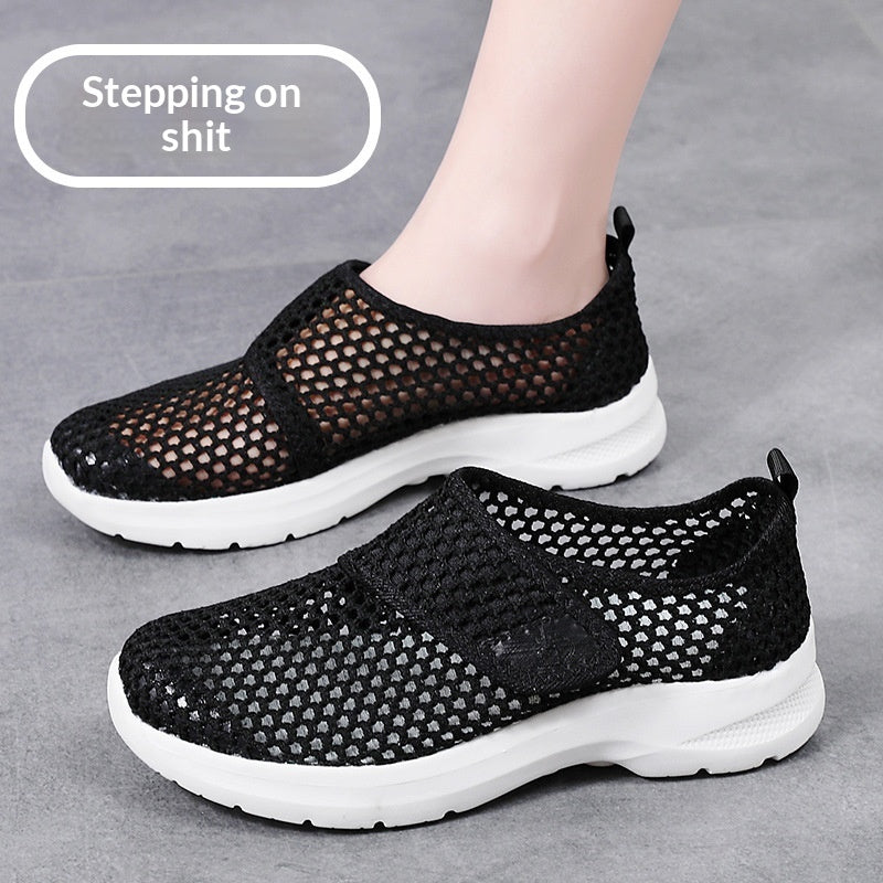 Summer Outdoor Mesh Slip-on Walking Shoes Breathable Casual Footwear