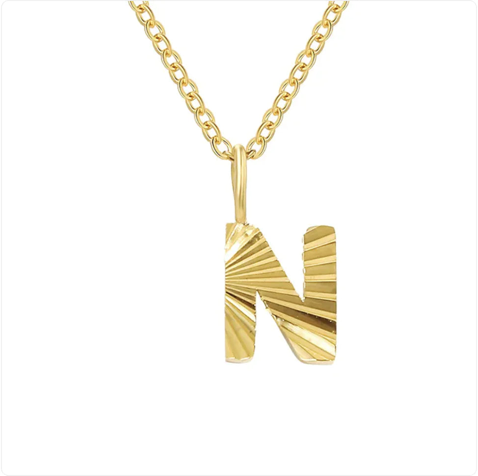 Alphabet Pendant Necklace – 26 Letters Clavicle Chain