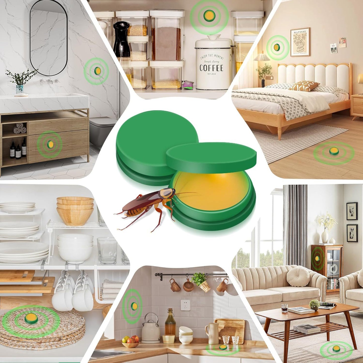 Cockroach Trap Killer - Strong Pest Control for Home & Kitchen