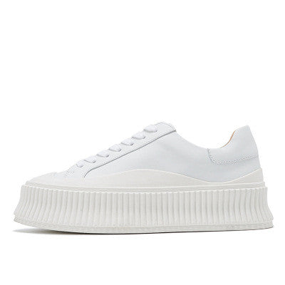 Women's Platform Sneakers - Hidden Wedge Heel