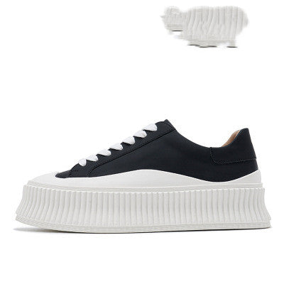 Women's Platform Sneakers - Hidden Wedge Heel
