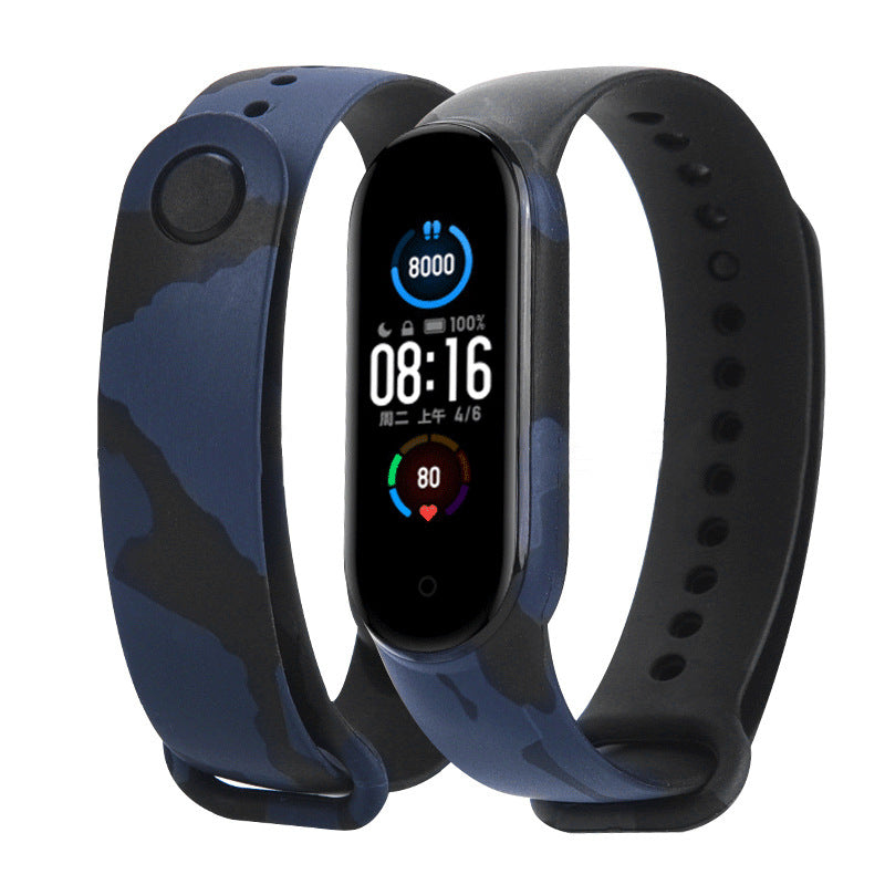 Two fitness trackers with different band designs on a white background