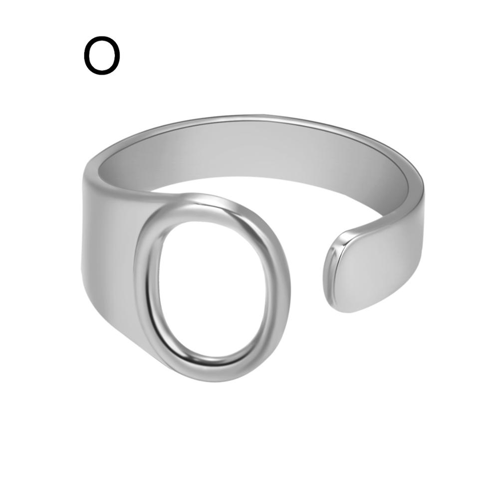 Silver ring on a white background