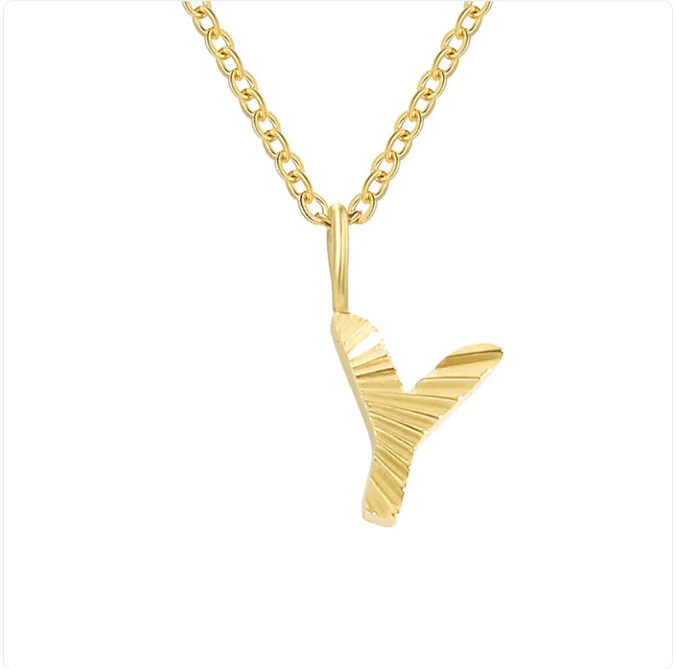 Alphabet Pendant Necklace – 26 Letters Clavicle Chain