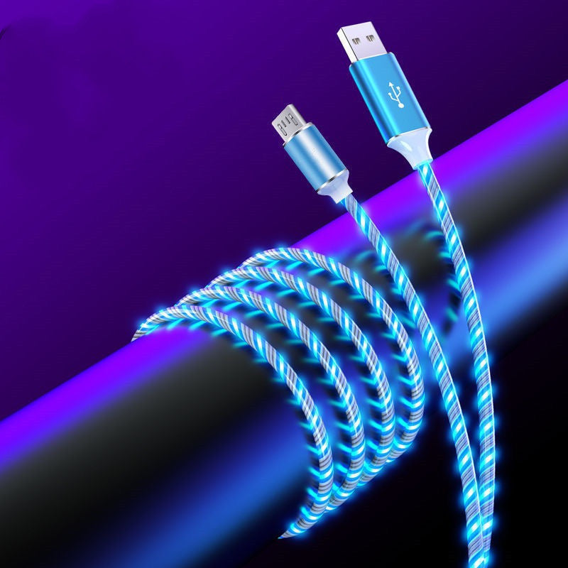 3-in-1 LED Charging Cable - Multi USB Cable for iPhone, Android, Type-C