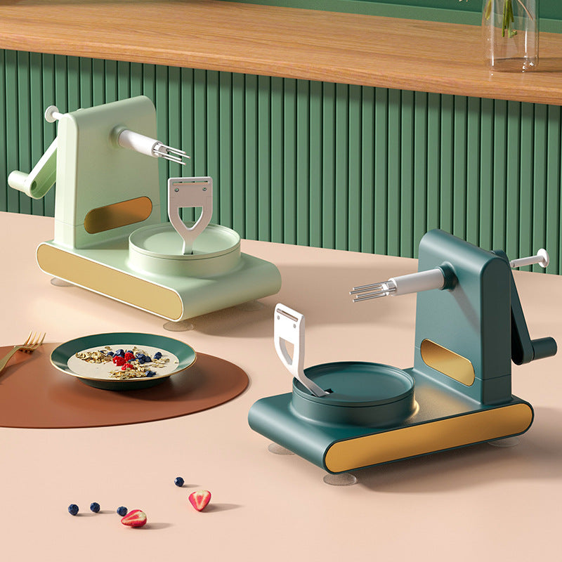 Hand-Crank Fruit Peeler & Slicer Machine - Multifunctional Kitchen Tool