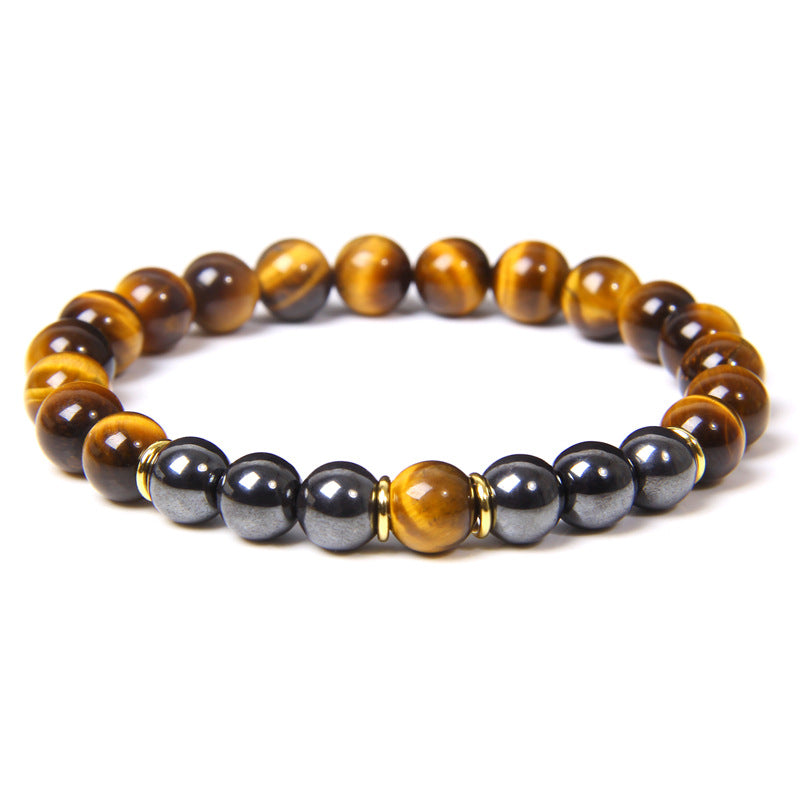 Tiger Eye Crystal Bracelet | Natural Stone Energy Bracelet for Men & Women
