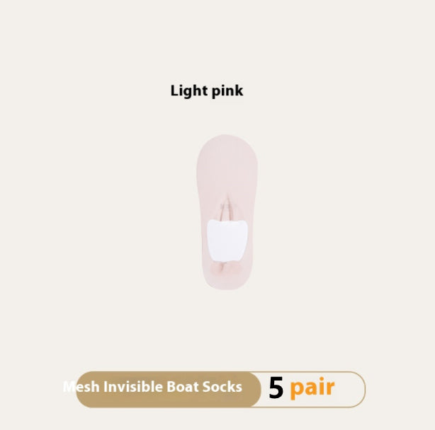 Women's Invisible No-Show Socks - Breathable Traceless Summer Socks