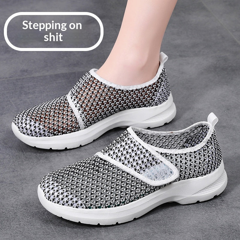 Summer Outdoor Mesh Slip-on Walking Shoes Breathable Casual Footwear