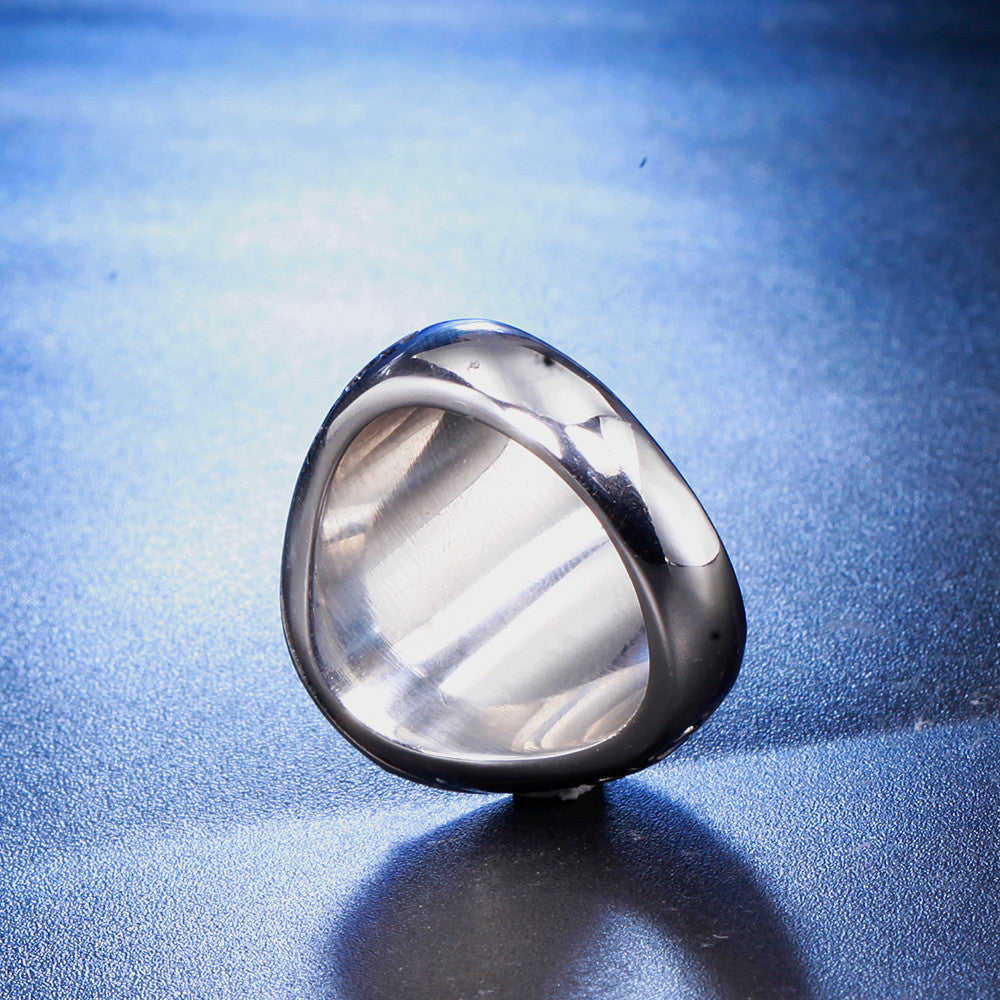 Vintage Men Hunter Wolf Ring