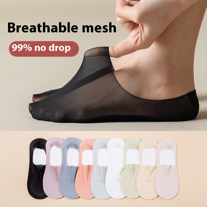 Women's Invisible No-Show Socks - Breathable Traceless Summer Socks