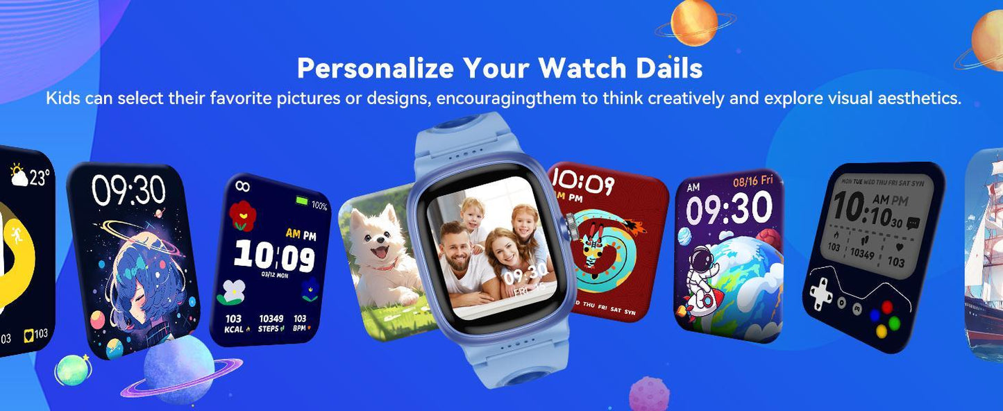 K1 Kids Smartwatch – IP68 Waterproof, 20+ Sport Modes, 21-Day Battery, Fitness Tracker for Ages 5-15