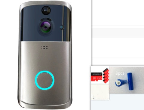 Smart doorbell with camera on a white background