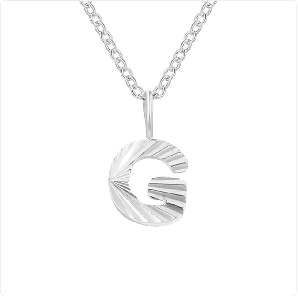 Alphabet Pendant Necklace – 26 Letters Clavicle Chain