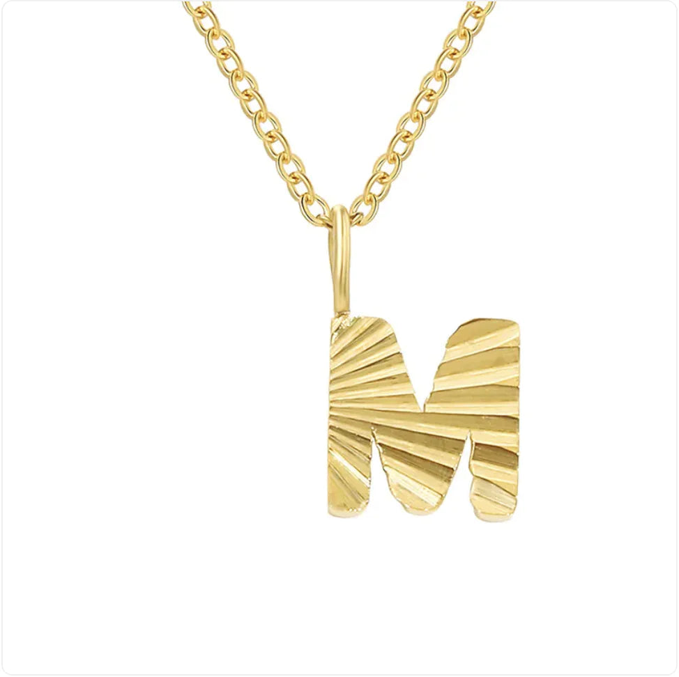Alphabet Pendant Necklace – 26 Letters Clavicle Chain
