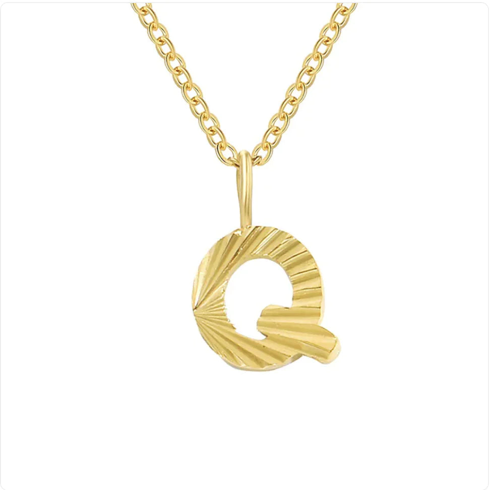Alphabet Pendant Necklace – 26 Letters Clavicle Chain