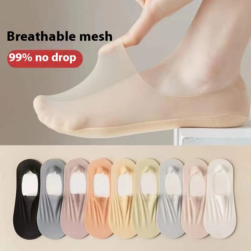 Women's Invisible No-Show Socks - Breathable Traceless Summer Socks
