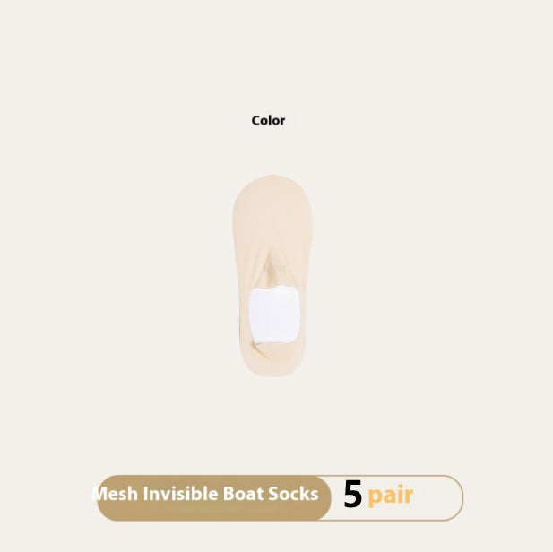Women's Invisible No-Show Socks - Breathable Traceless Summer Socks