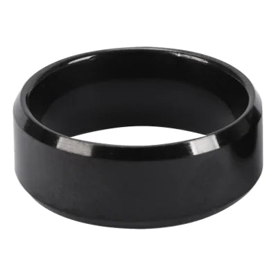 Black ring on a white background