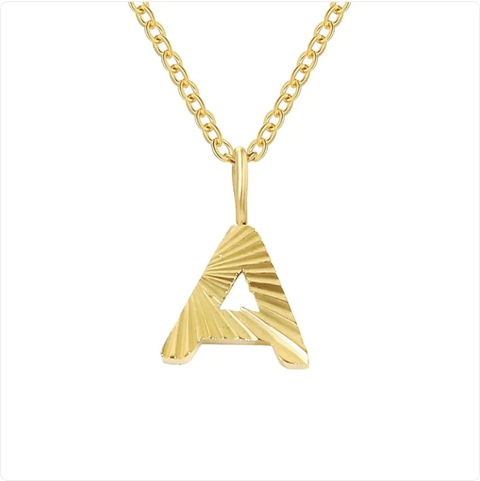 Alphabet Pendant Necklace – 26 Letters Clavicle Chain