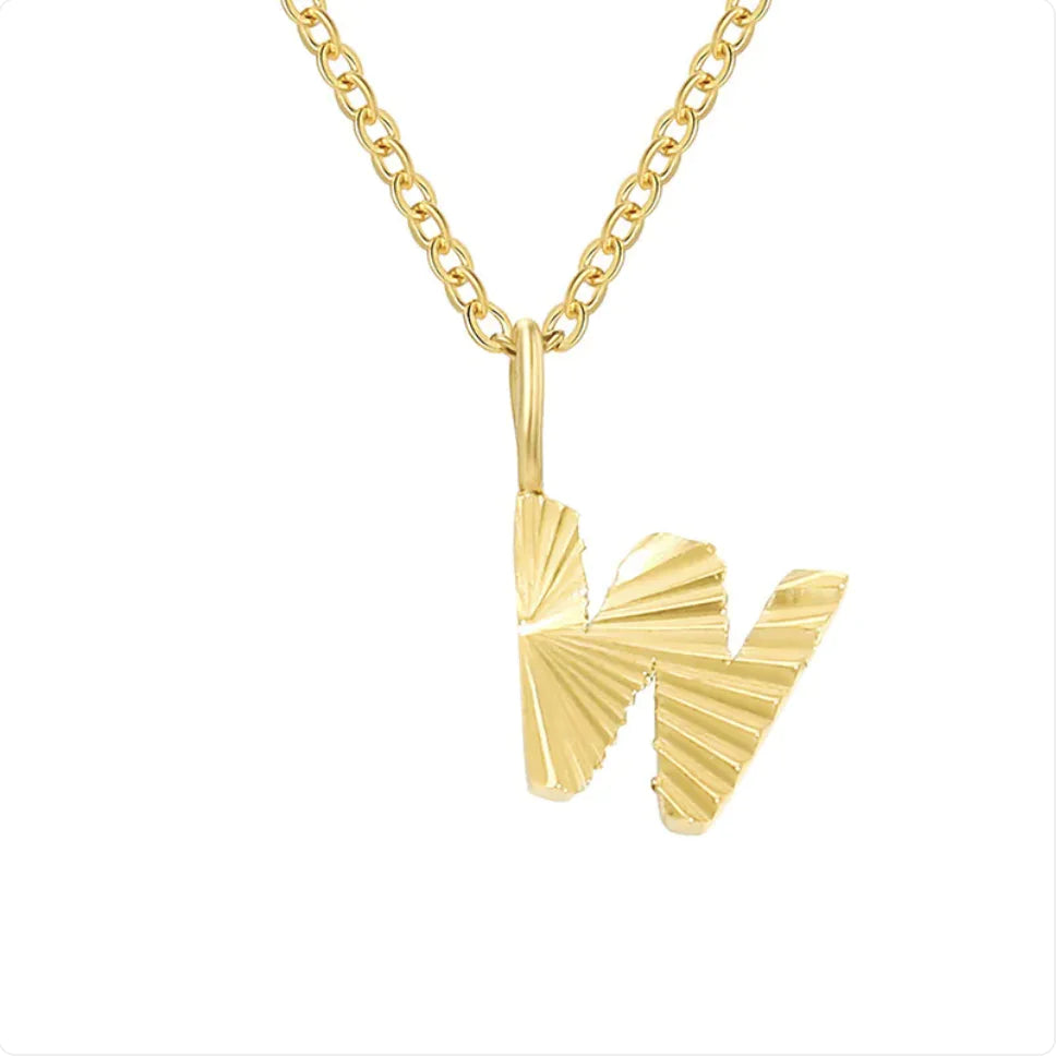 Gold necklace with a butterfly-shaped pendant on a white background