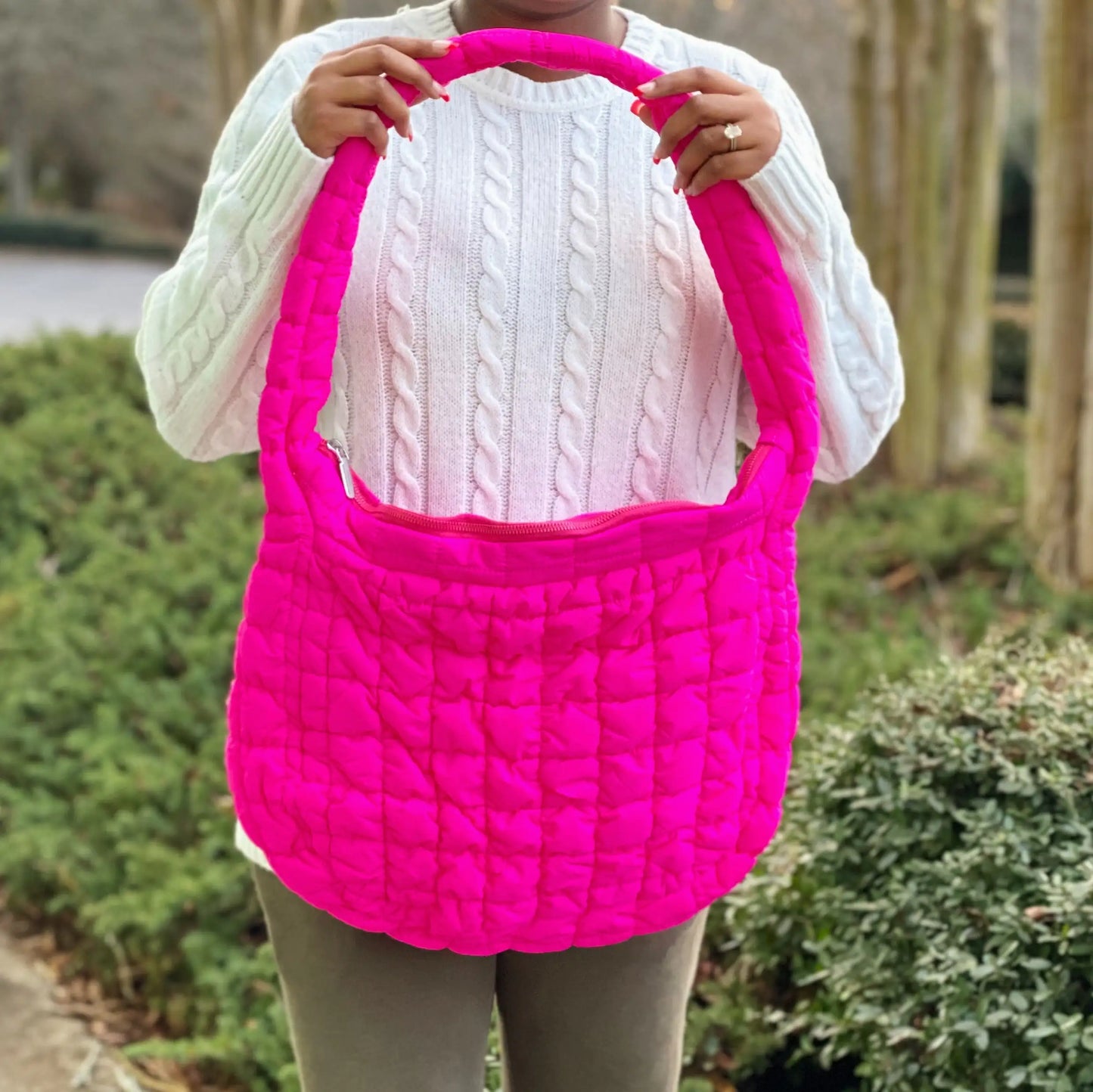 Carry All Quilted Cross Body Bag - Stylish & Practical