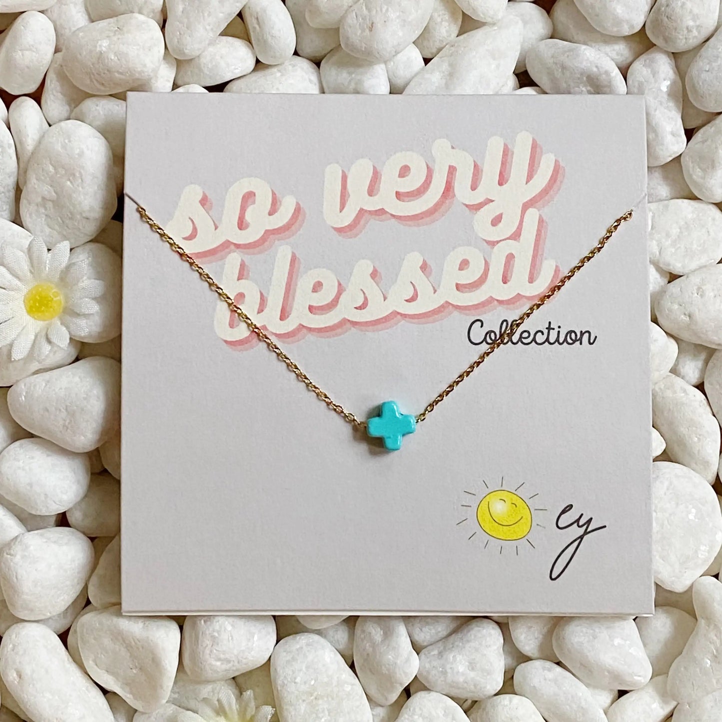 So Very Blessed Cross Necklace - Inspirational Faith Jewelry