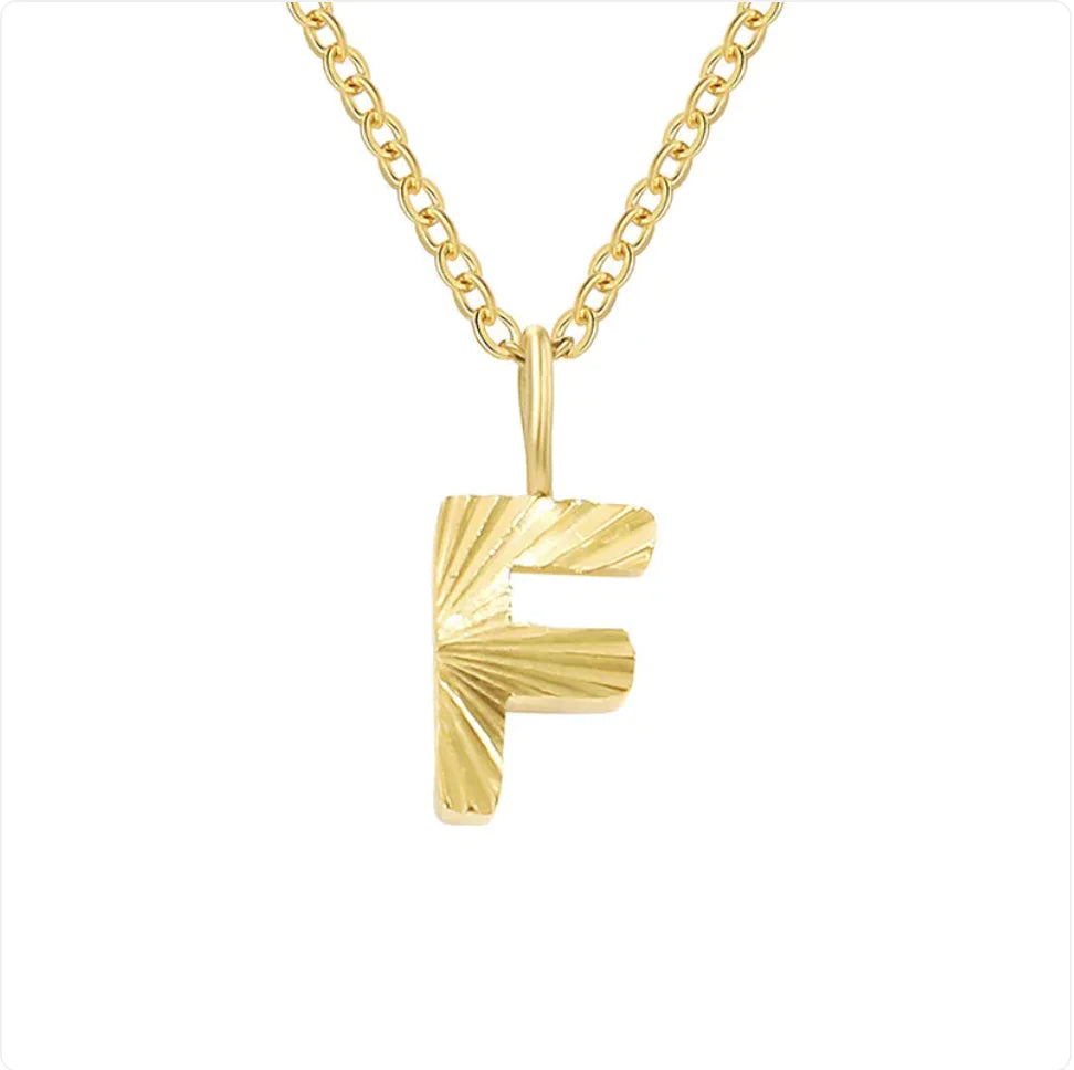 Alphabet Pendant Necklace – 26 Letters Clavicle Chain