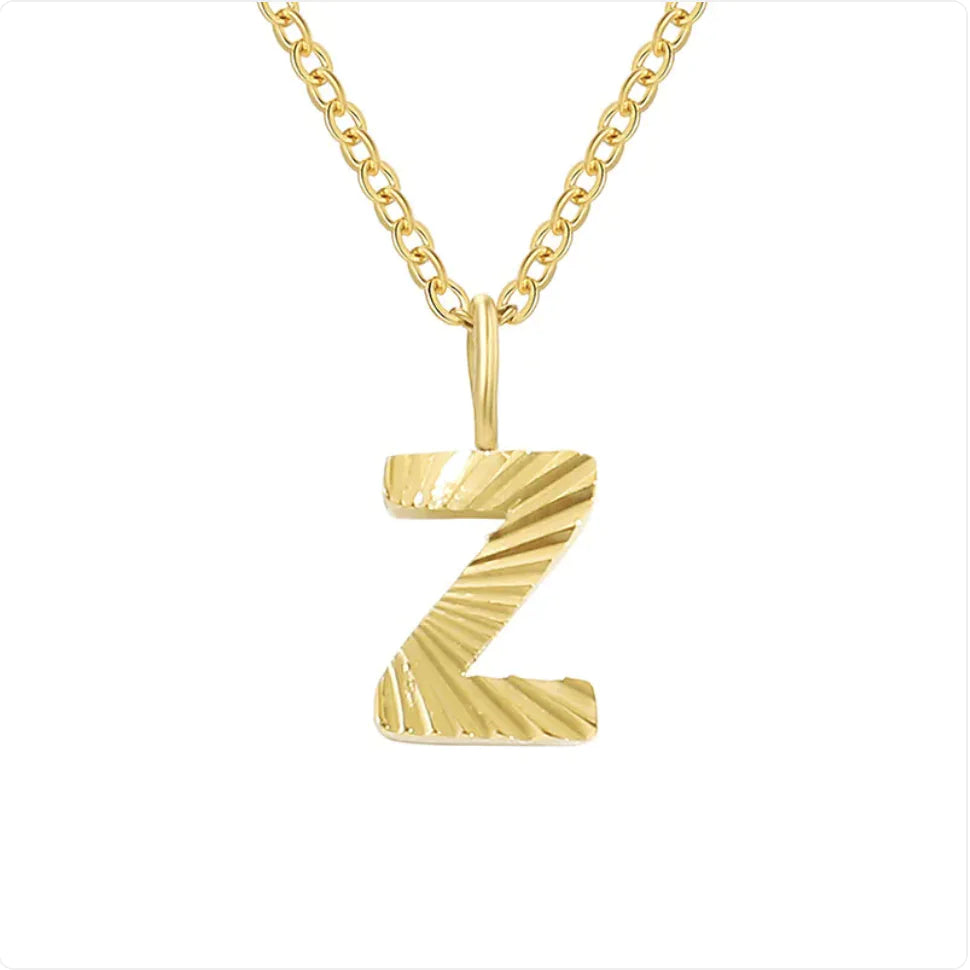 Alphabet Pendant Necklace – 26 Letters Clavicle Chain