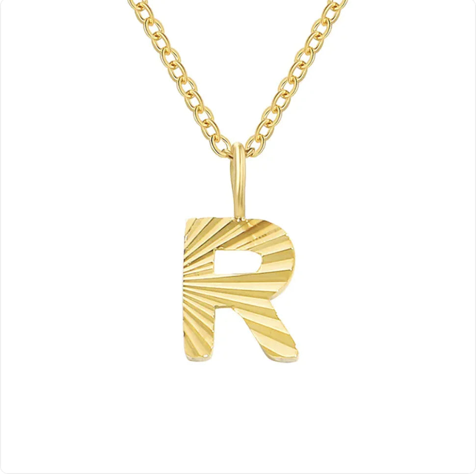 Alphabet Pendant Necklace – 26 Letters Clavicle Chain