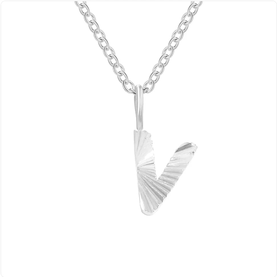 Alphabet Pendant Necklace – 26 Letters Clavicle Chain