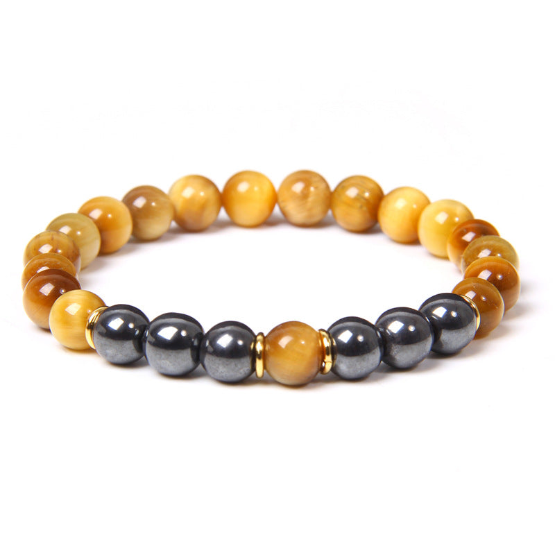 Tiger Eye Crystal Bracelet | Natural Stone Energy Bracelet for Men & Women