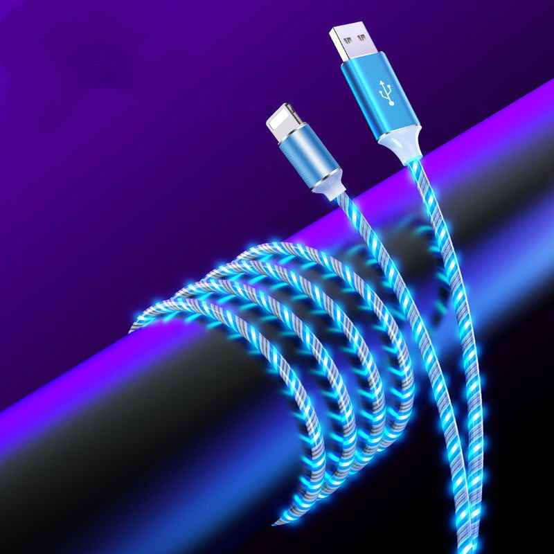 3-in-1 LED Charging Cable - Multi USB Cable for iPhone, Android, Type-C