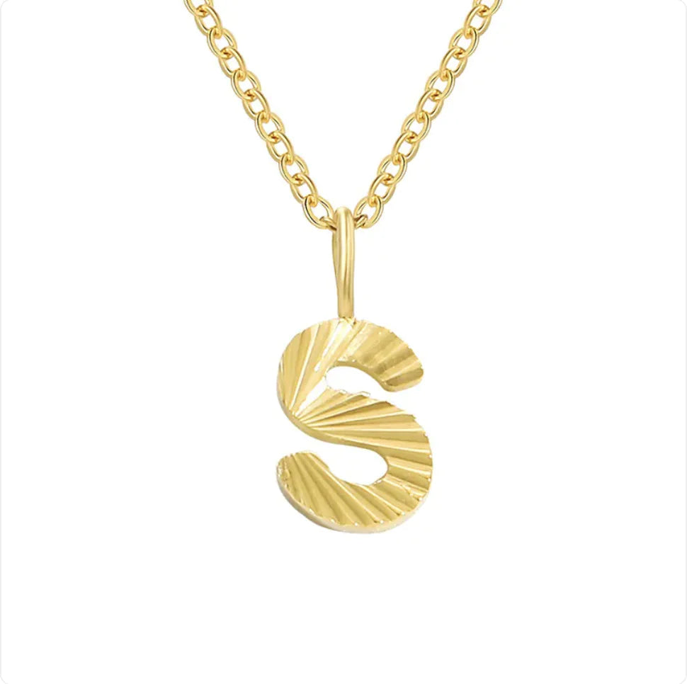 Alphabet Pendant Necklace – 26 Letters Clavicle Chain