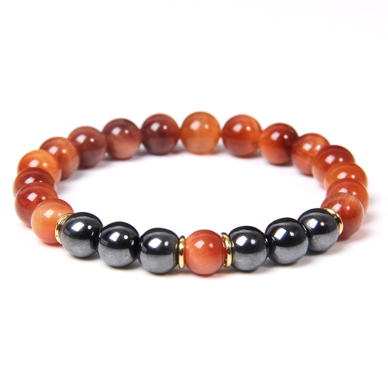 Tiger Eye Crystal Bracelet | Natural Stone Energy Bracelet for Men & Women