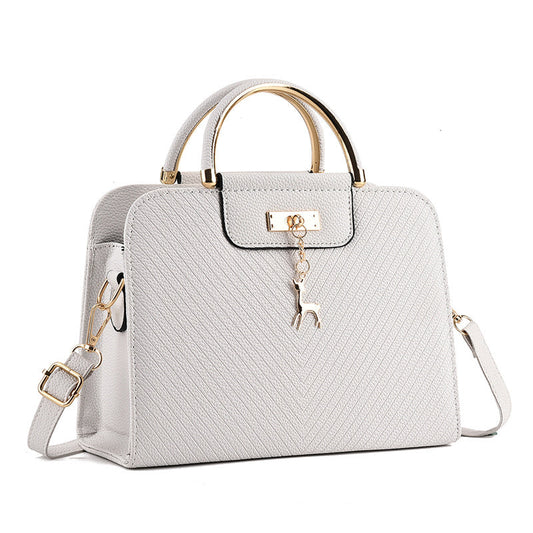 Damen Luxus-Handtasche aus PU-Leder | Designer-Schultertasche für Büro & Pendeln