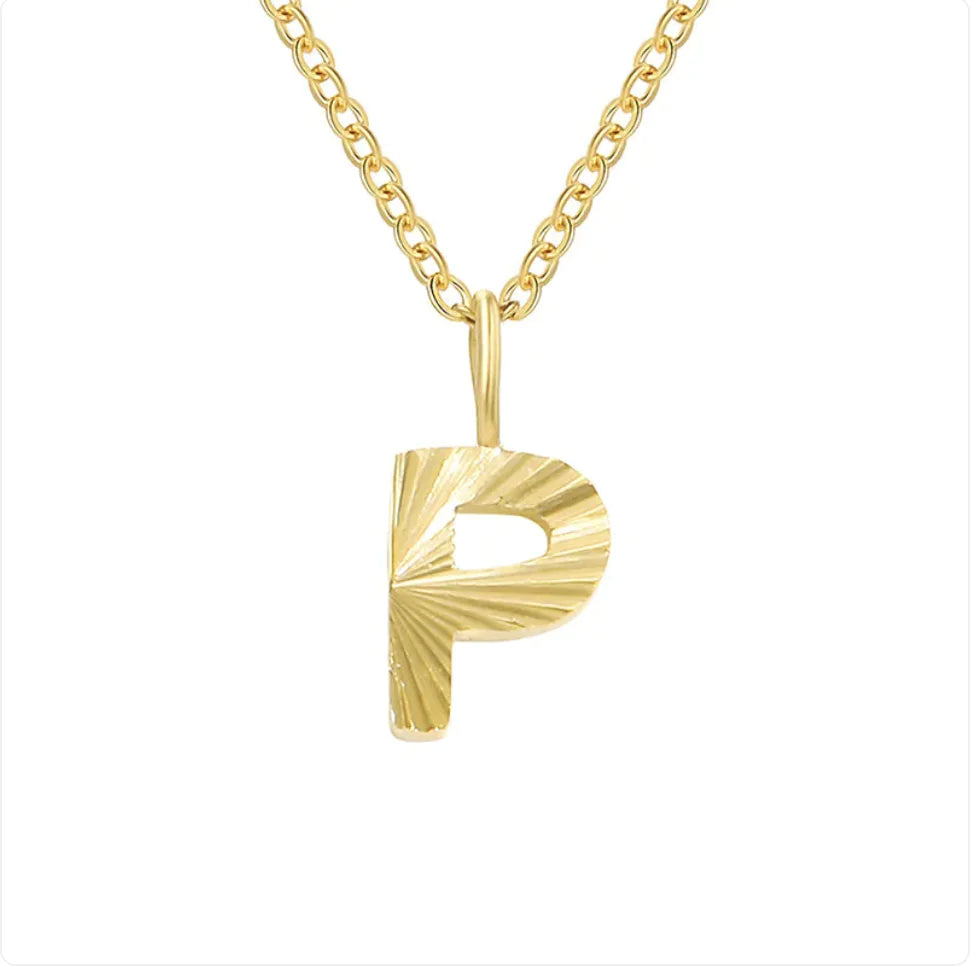 Alphabet Pendant Necklace – 26 Letters Clavicle Chain