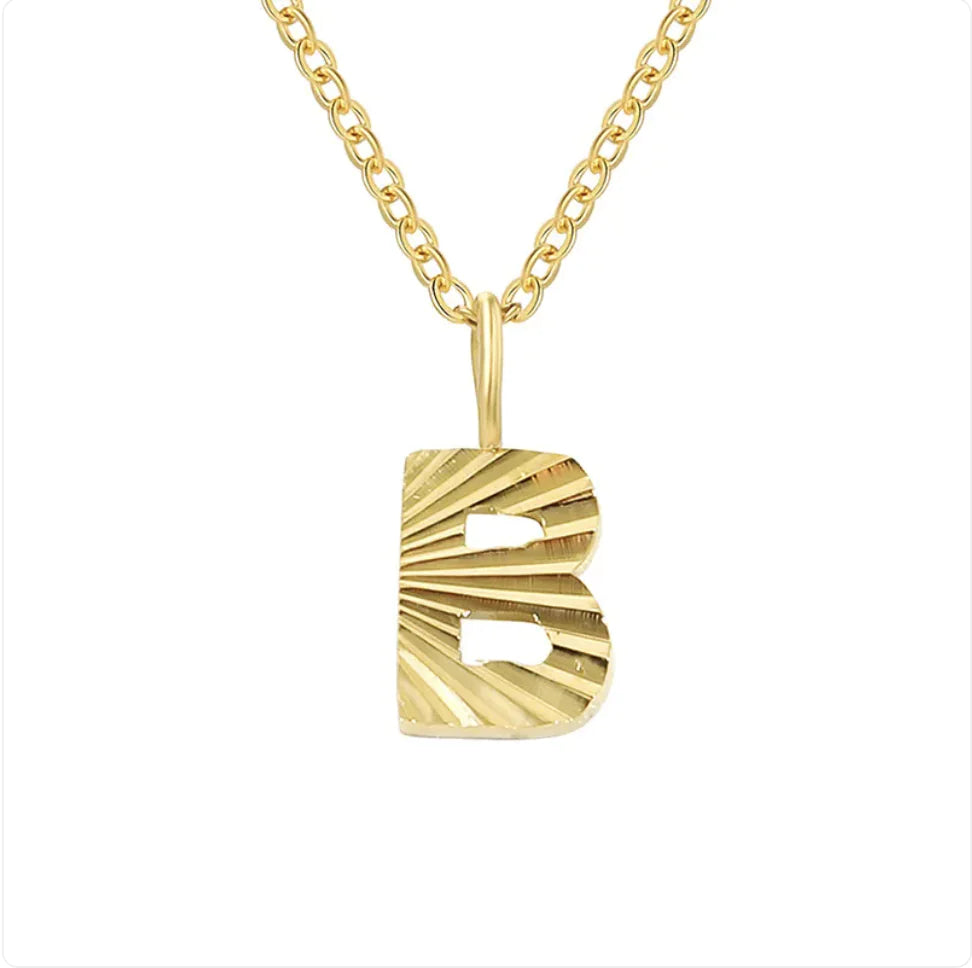 Alphabet Pendant Necklace – 26 Letters Clavicle Chain