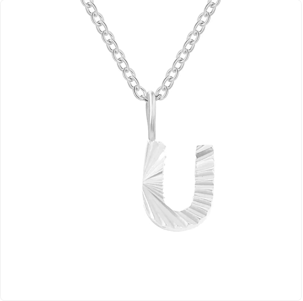 Alphabet Pendant Necklace – 26 Letters Clavicle Chain