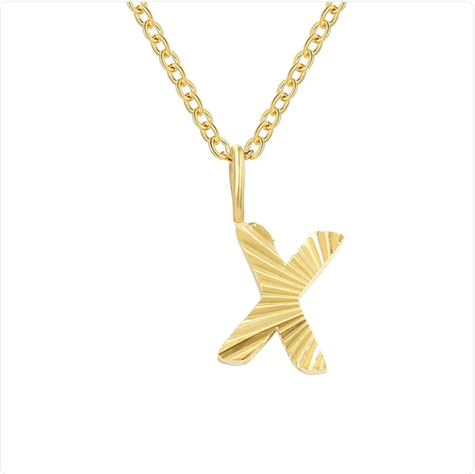 Alphabet Pendant Necklace – 26 Letters Clavicle Chain